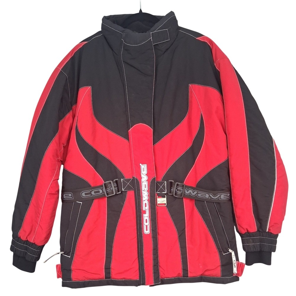 COLDWAVE Red Black Ski Snowboard Jacket Ins DuPont Thermolite PLUS Ladies XL